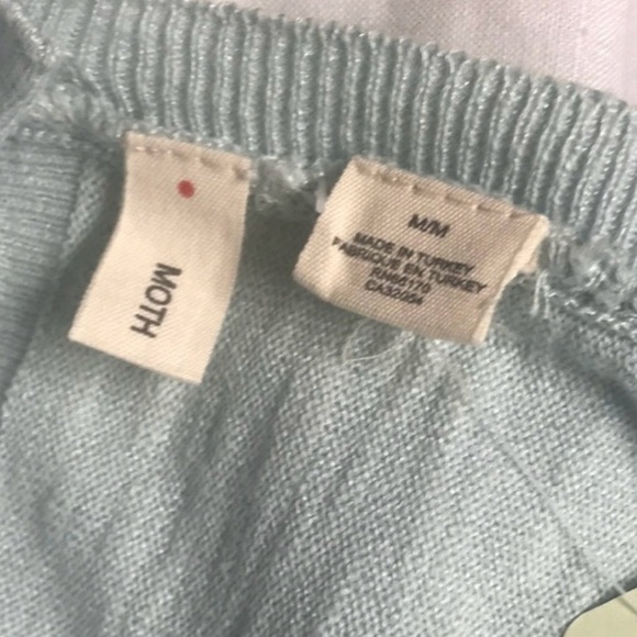 ANTHRO Short Sleeves Floaty Knit Sweater NWT - Picture 4 of 7